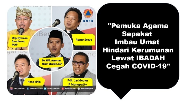 Pemuka Agama Sepakat Imbau Umat Hindari Kerumunan lewat ibadah Cegah COVID-19