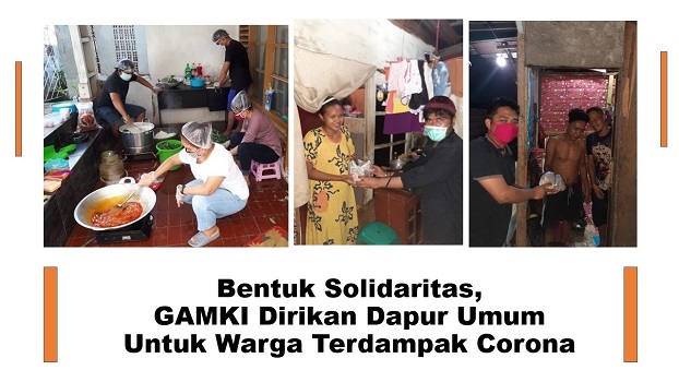 Bentuk Solidaritas, GAMKI Dirikan Dapur Umum Untuk Warga Terdampak Corona