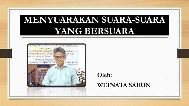MENYUARAKAN SUARA-SUARA YANG BERSUARA