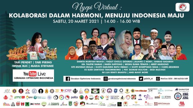 GOI dan Lembaga Lintas Iman Gelar Panggung Budaya Nyepi Indonesia Tahun Saka 1943/2021